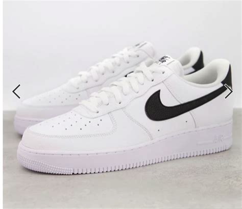 air force schwarz mit weißen nike zeichen|weiße air force 1.